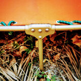 Vintage camp bed La Hutte