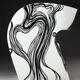 Smoke - Little Albert armchair by Ron Arad, hand painted, Signed Amane