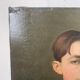 Portraits de jeunes gens huile sur toile signée 1914