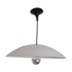 Suspension Lita - white tole - 45 cm - industrial type - 1960's
