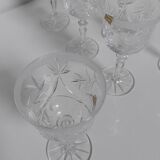 Polish crystal wine glasses 90s