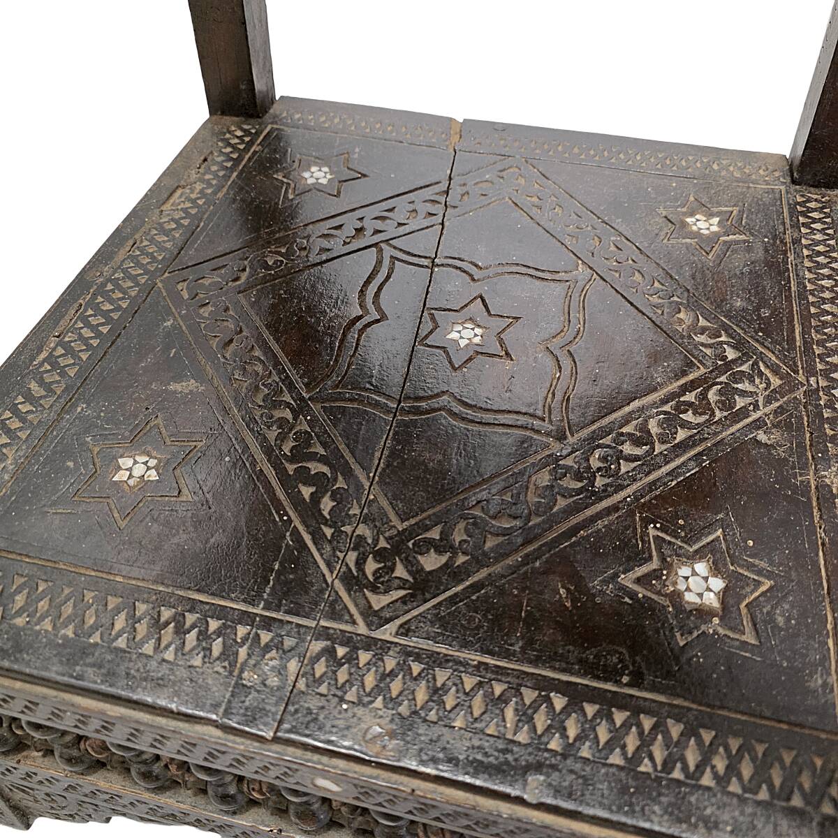 Antique Moroccan Mashrabiya Side Table, late 1800s