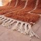 Tapis berbère fait main traditionnelle en laine pure taille 1,4/2,6 m
