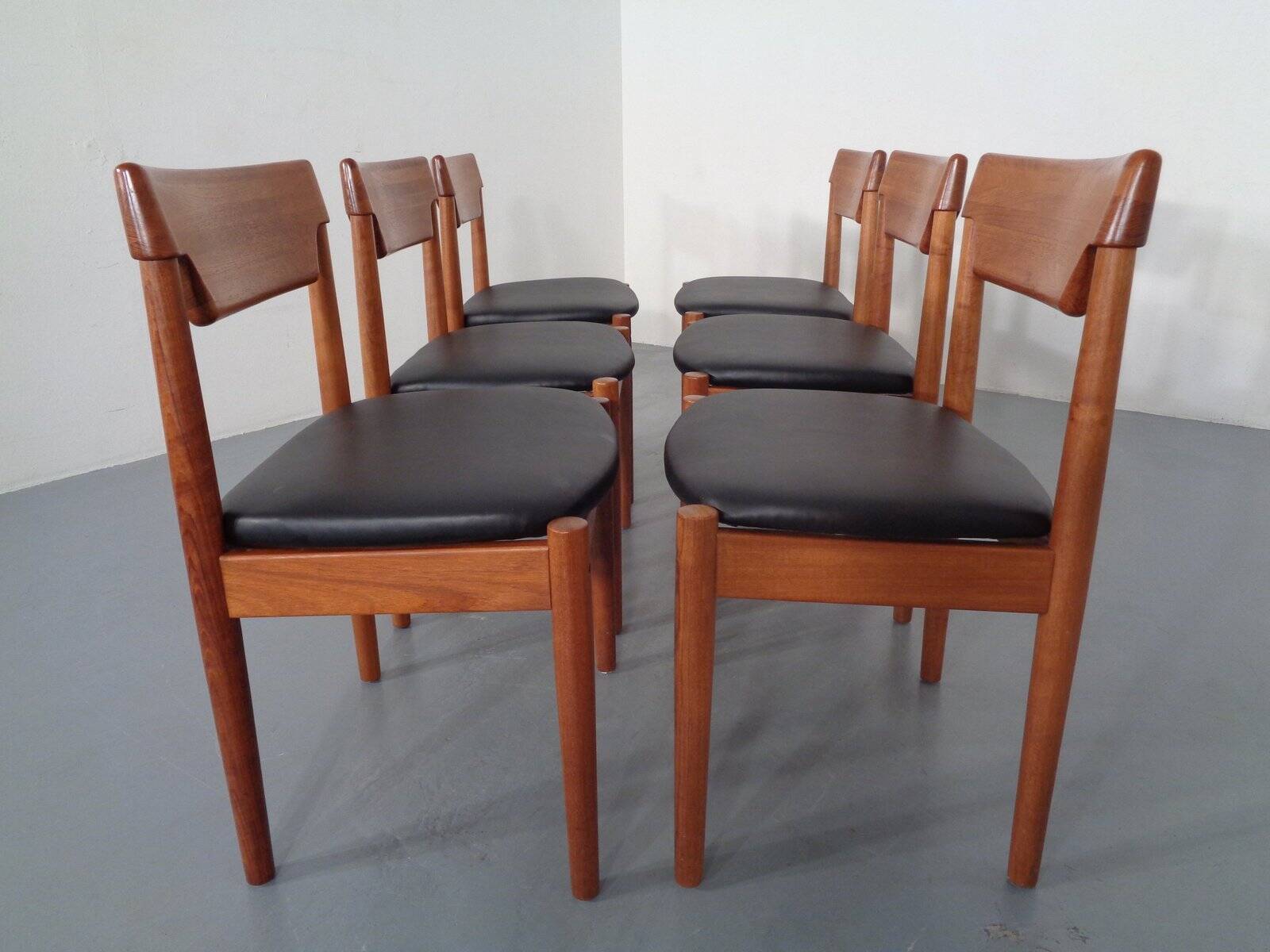Danish Teak Dining Chairs from Glostrup, 1960s, Set of 6