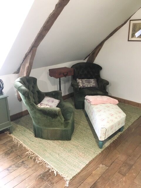 pair of large toad armchairs