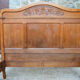 Pair of beds and Art Nouveau bedside in oak, France, circa 1910