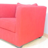 Fauteuil club forme cube vintage années 80