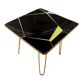 Vintage Coffee Table • Brass • Glass • 1950