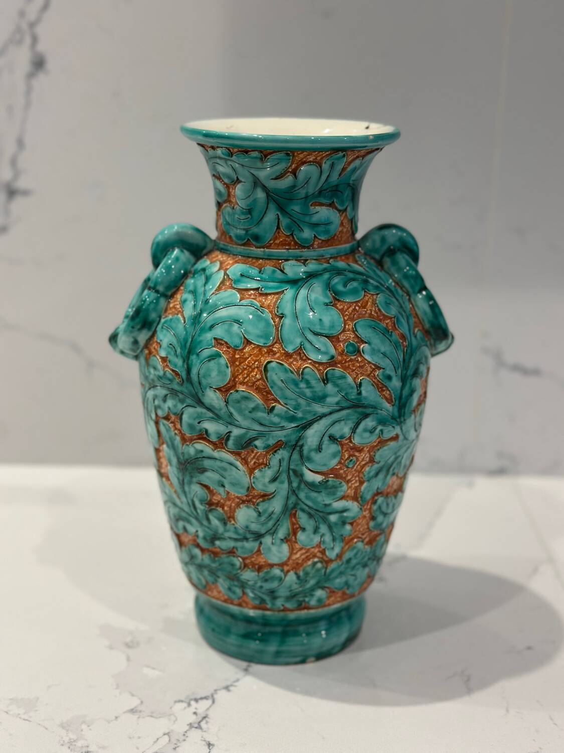 Glazed ceramic vase signed Azzurra – Monaco