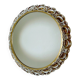 Vintage illuminated crystal brass mirror, 1960s