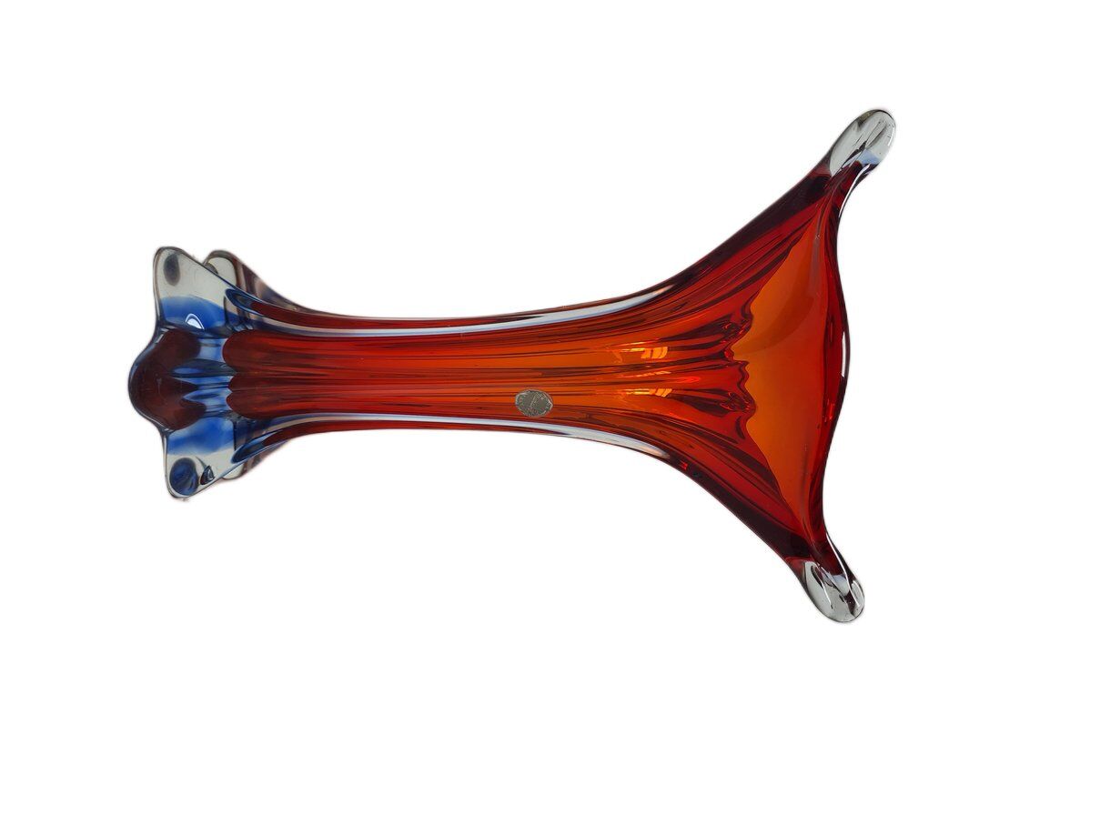 Italian postmodern vase in Murano glass from Mandruzzato, 1950s