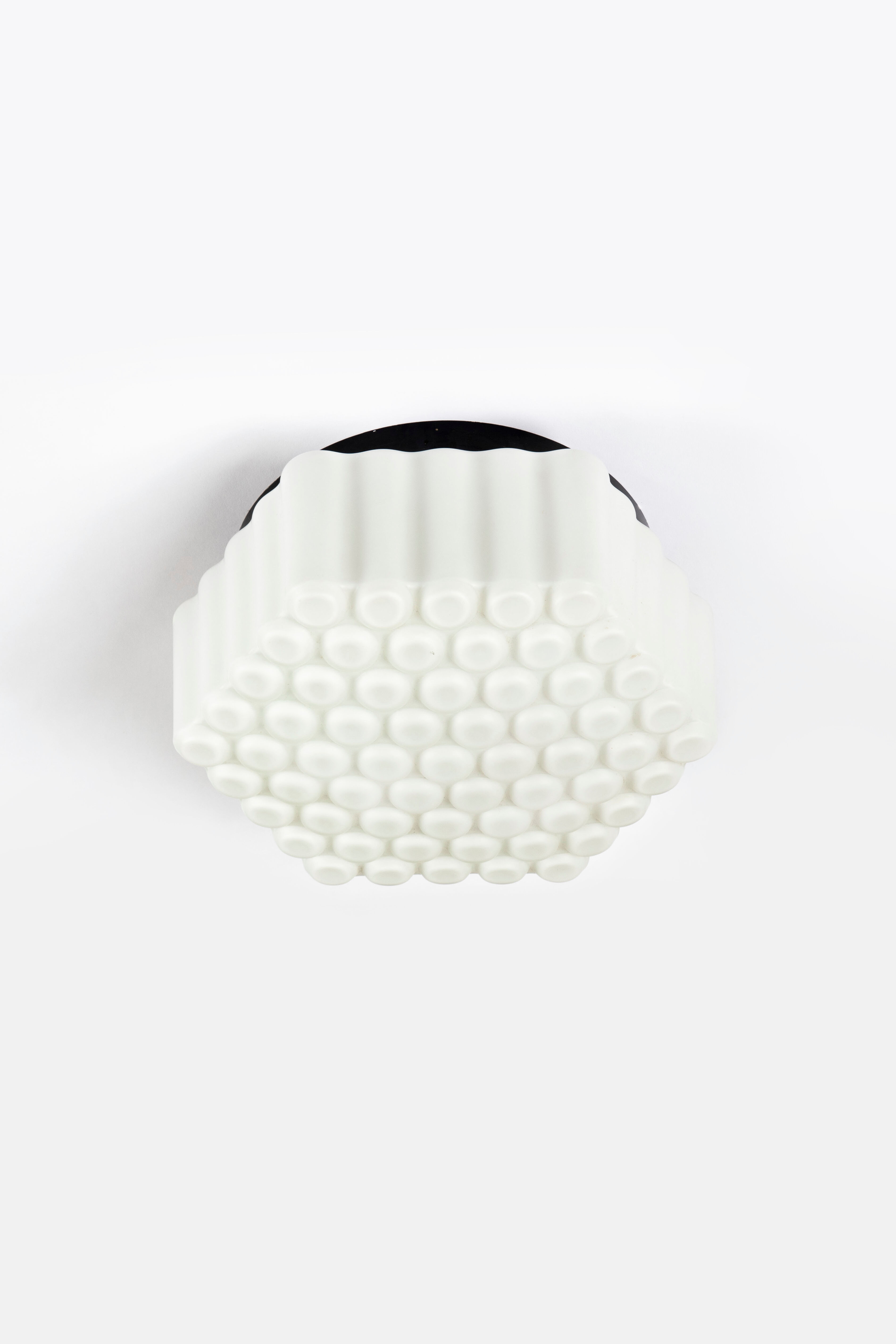 Hexagon shaped flush mount by Valasske Mezirici, Czechoslovakia, 1960s