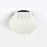 Hexagon shaped flush mount by Valasske Mezirici, Czechoslovakia, 1960s