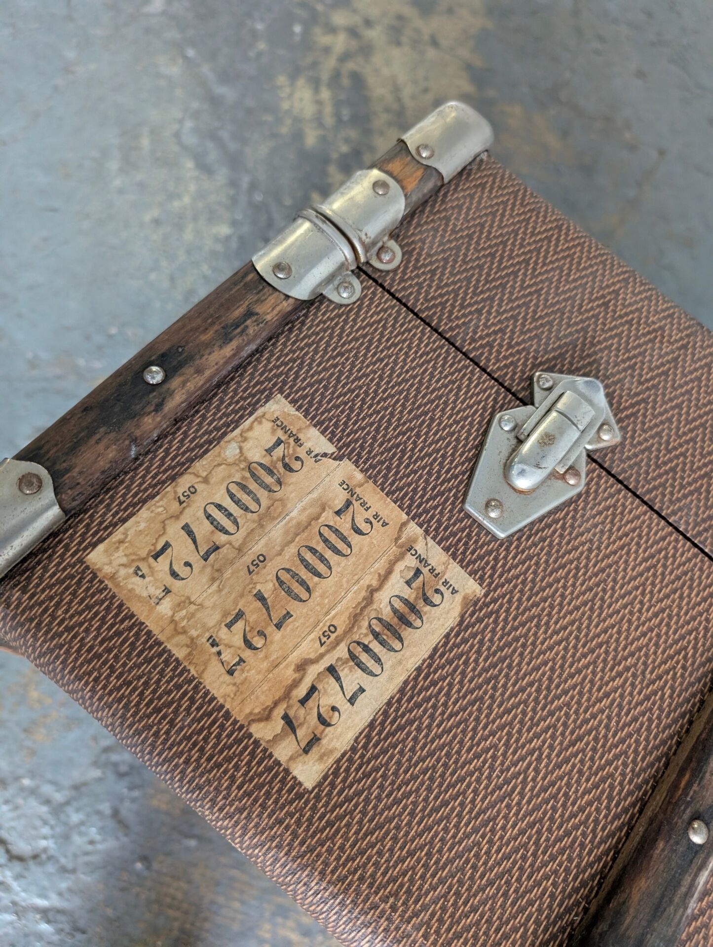 Antique travel trunk