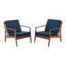 Pair of Model 6 Easy chairs by Arne Vodder for Vamo Mobelfabrik, Denmark 1960s