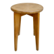 Tabouret en bois massif des années 50