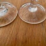 Glass of biot champagne flute