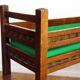 Art Deco planter in wood and zinc