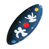 Décor biomorphic enamel tray