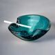Blue Bubbles ashtray by Seguso, Murano glass, Italy, 1970s
