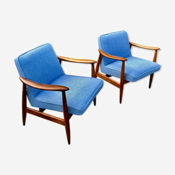 Armchairs model Gfm 87 type 300 203 by Juliusz Kędziorek For Gfm, 1960s, Set of 2