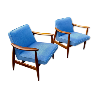 Armchairs model Gfm 87 type 300 203 by Juliusz Kędziorek For Gfm, 1960s, Set of 2