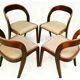 Set of 4 vintage 1960 gondola chairs