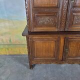 Buffet deux corps normand en chêne