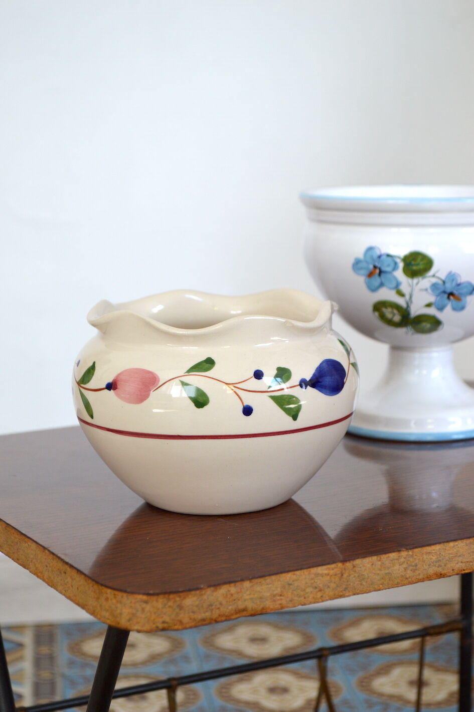 Hand-painted pot cover