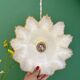 Vintage yellow opaline pendant light