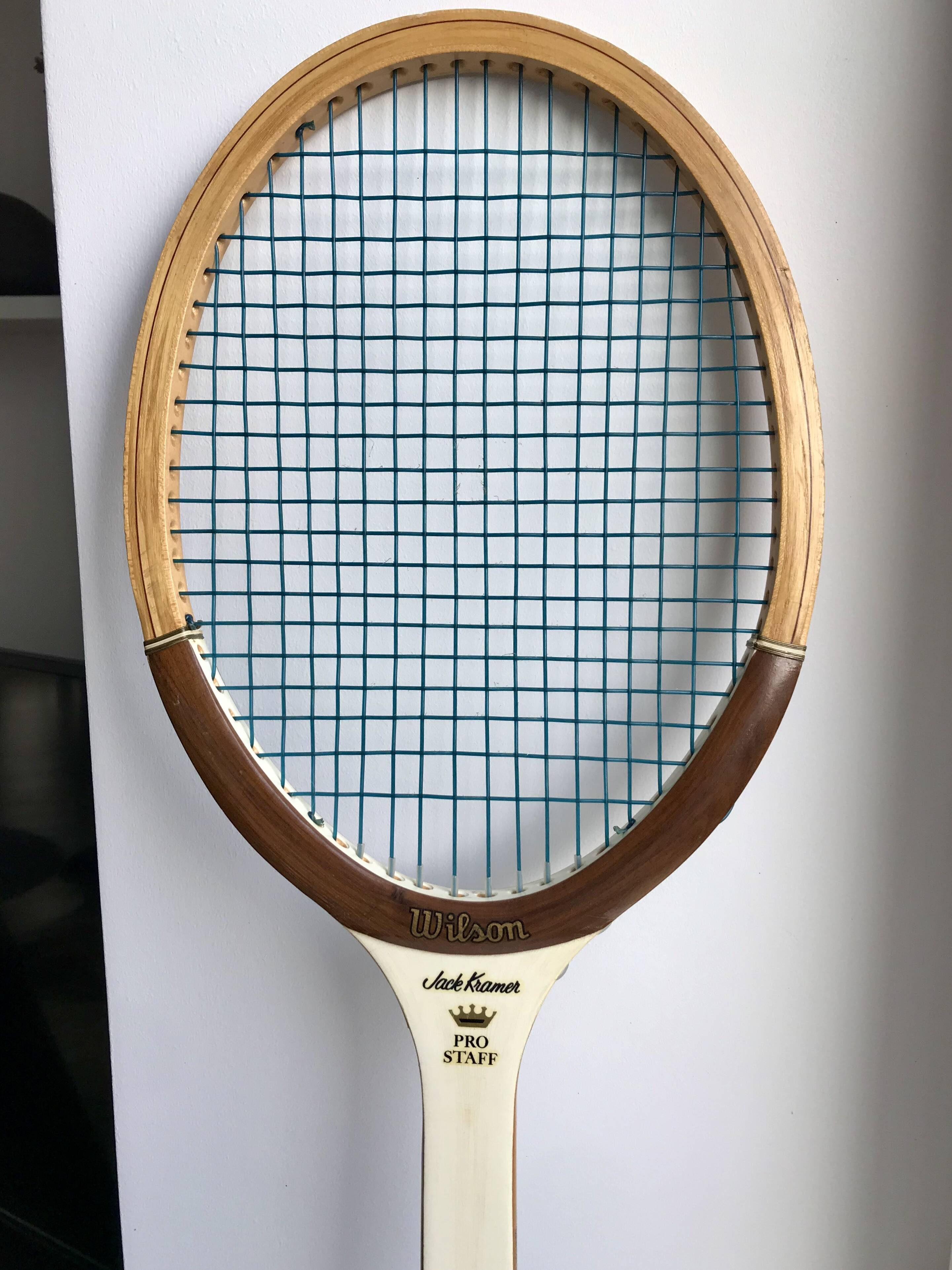 Vintage Wilson racket with cover 1970s