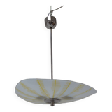 Mid-century glass pendant by Napako, Czechoslovakia, 1970s.