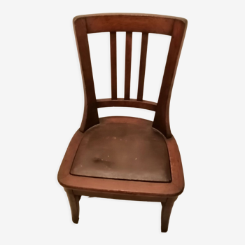 Comfort chair in antique wood chene solid