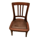 Chaise d'aisance en bois ancienne chene massif
