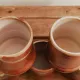 Lot de 5 tasses gobelets • A. Bugnon 