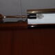 Modernist brass floor lamp deknudt 1970 vintage
