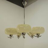 Art Deco Nickel-plated Chandelier, 1930s