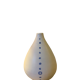 White ceramic with polka dots