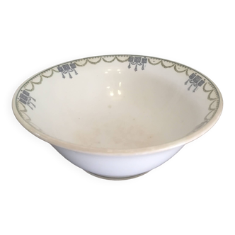 Earthenware salad bowl st amandinoise -, st amand - art deco. vintage