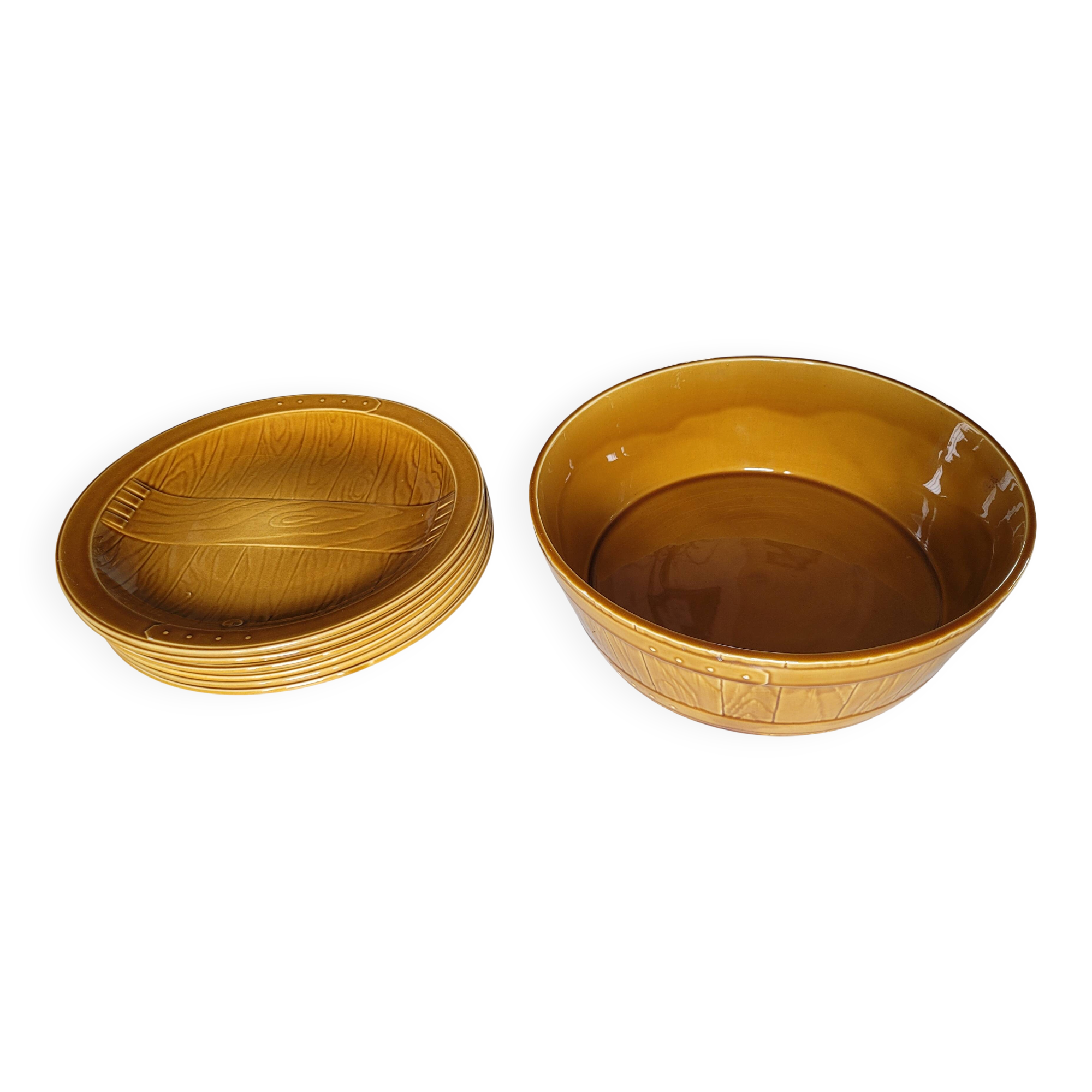 GIEN plates with dish