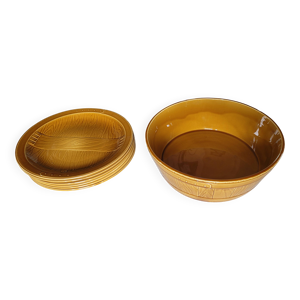 assiettes GIEN avec plat