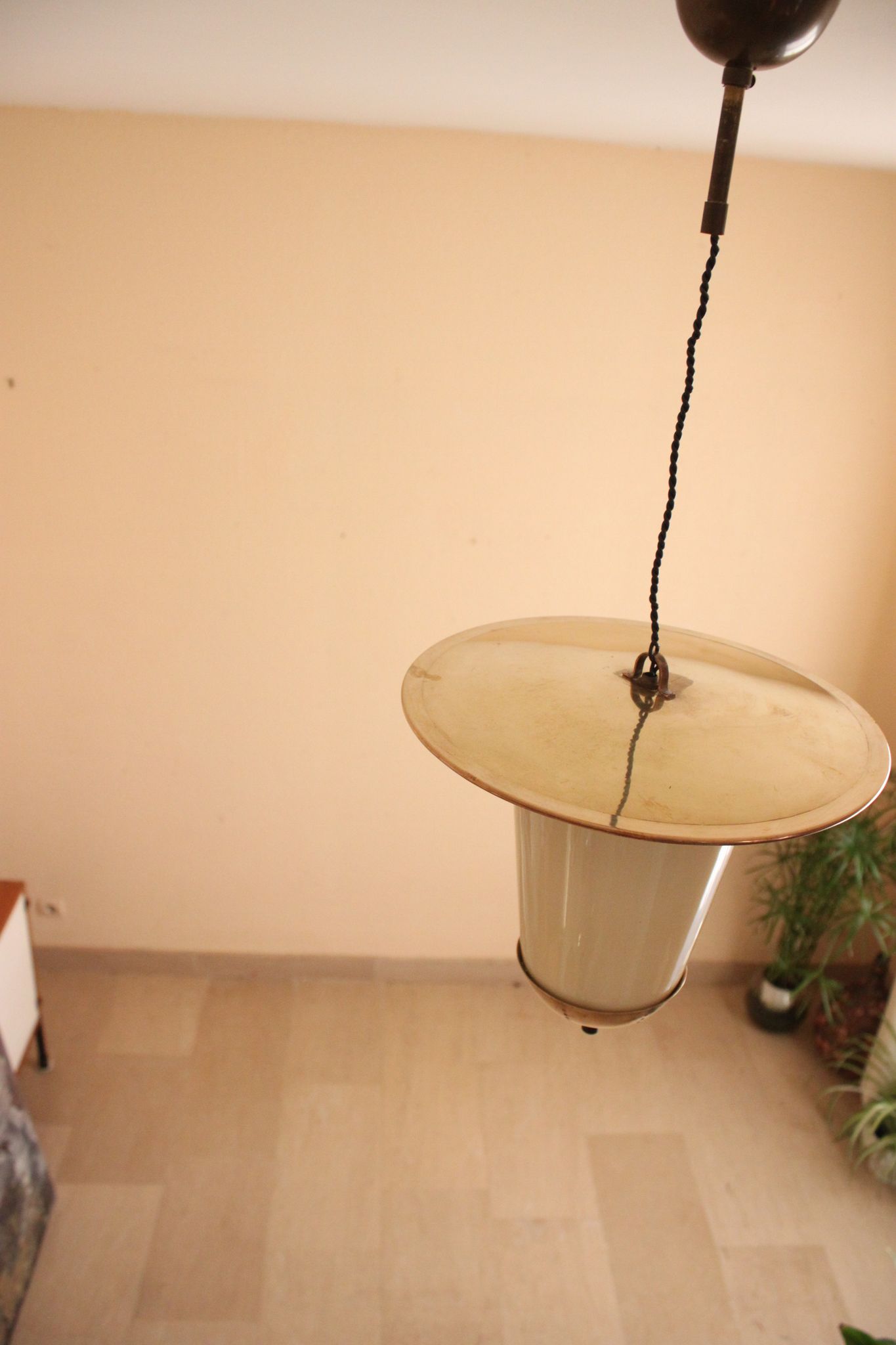 Italian brass lantern, vintage