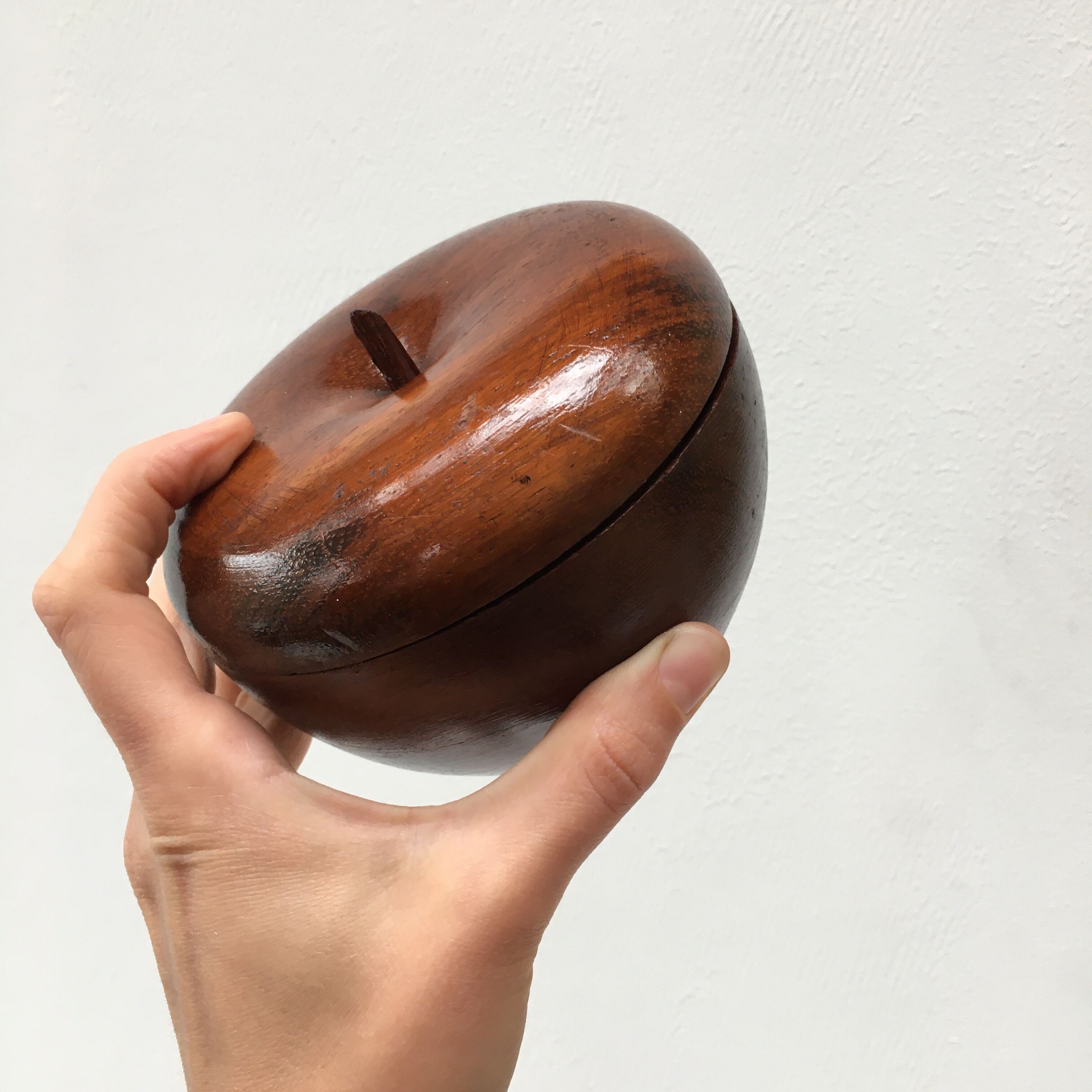 Vintage teak apple box