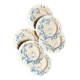 6 Gien ironstone dinner plates, "Rinceaux" service no. 2