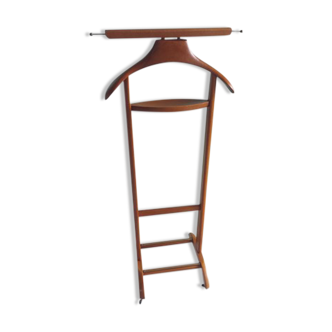 Italian valet Fratelli Reguitti in wood and brass, 1950/600
