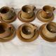 Ensemble de 6 tasses en grès vintage