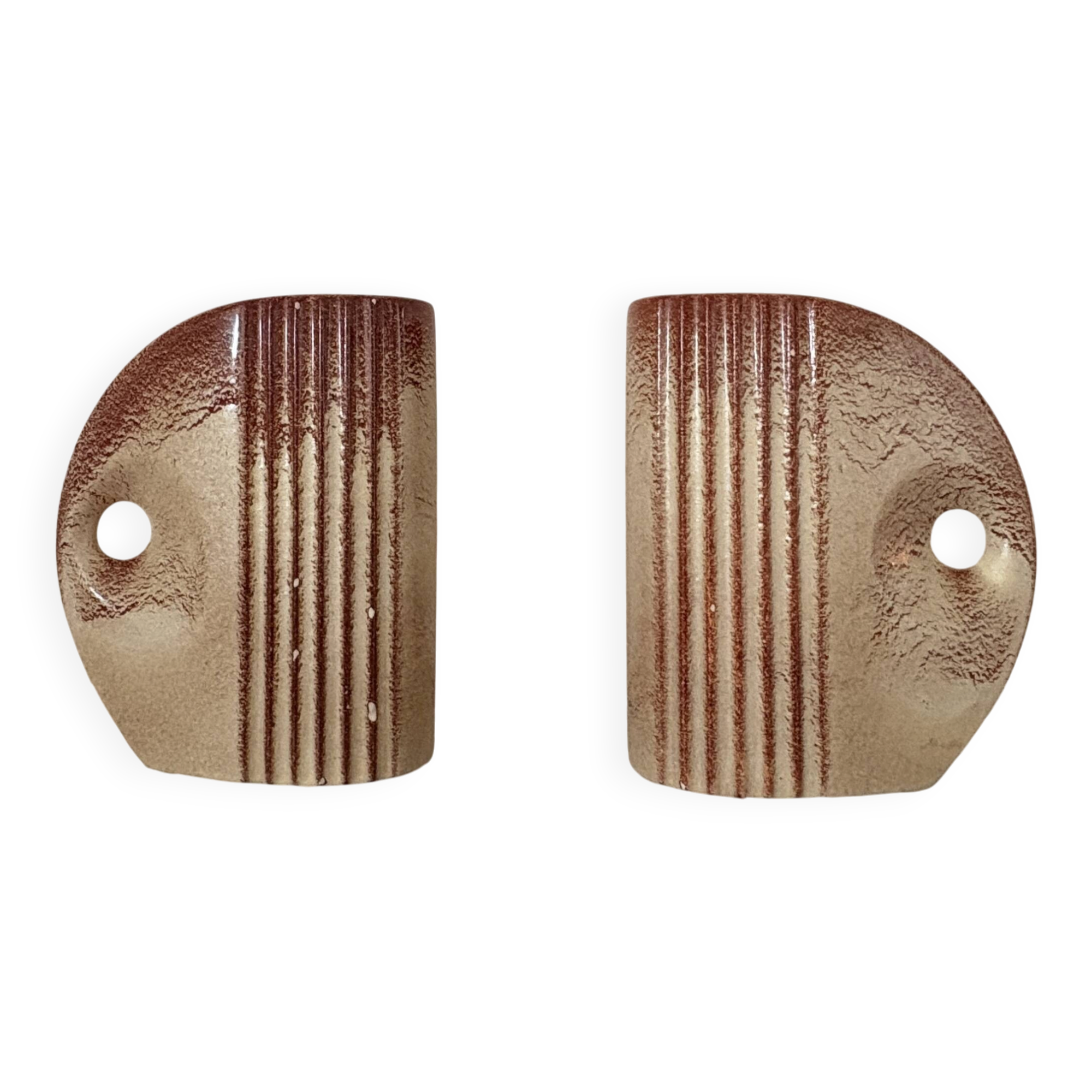 Pair of Bertoncello vases – Italian ceramic – 1970s