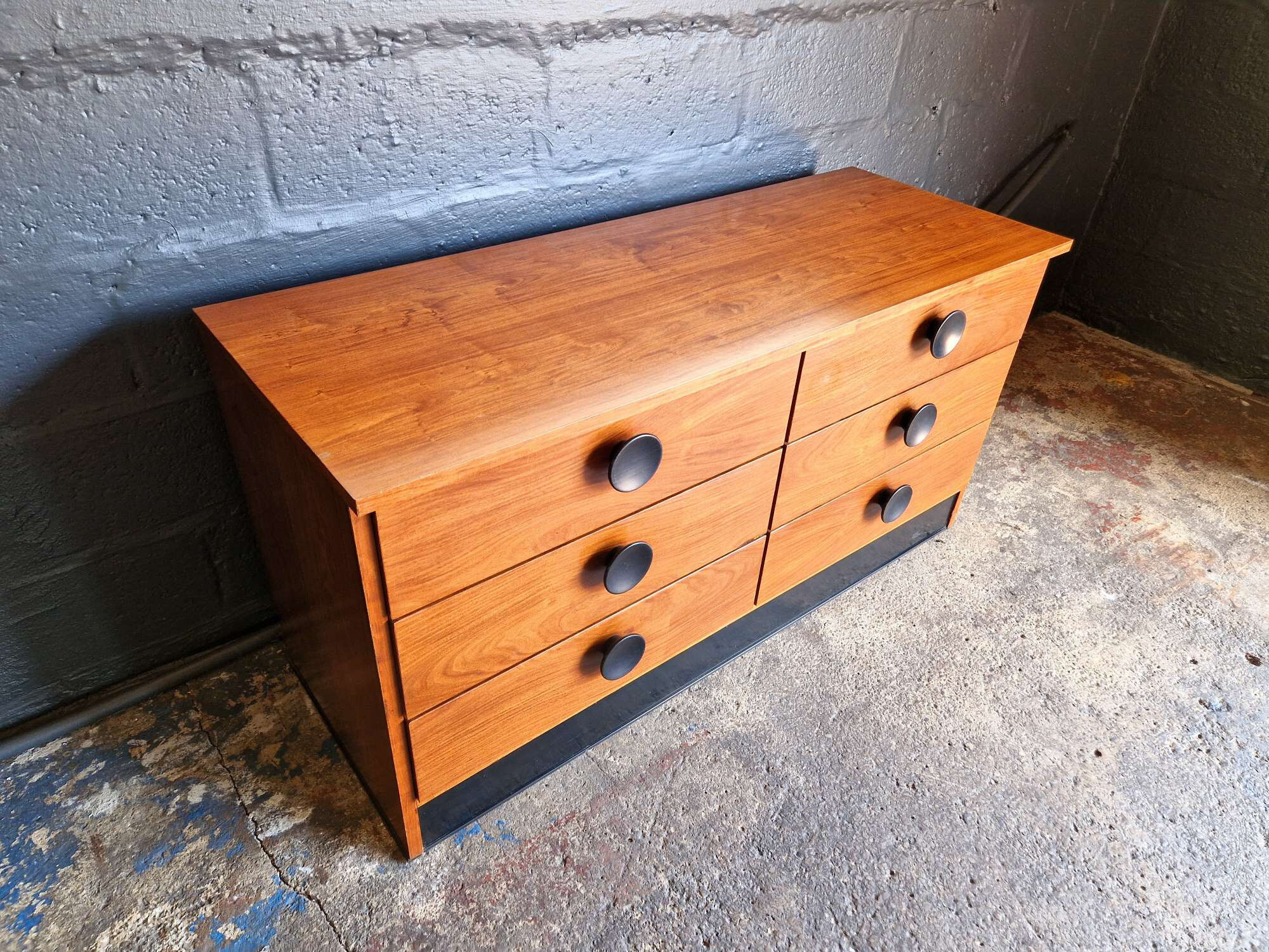 6-drawer chest of drawers in rosewood, 1960s-70s