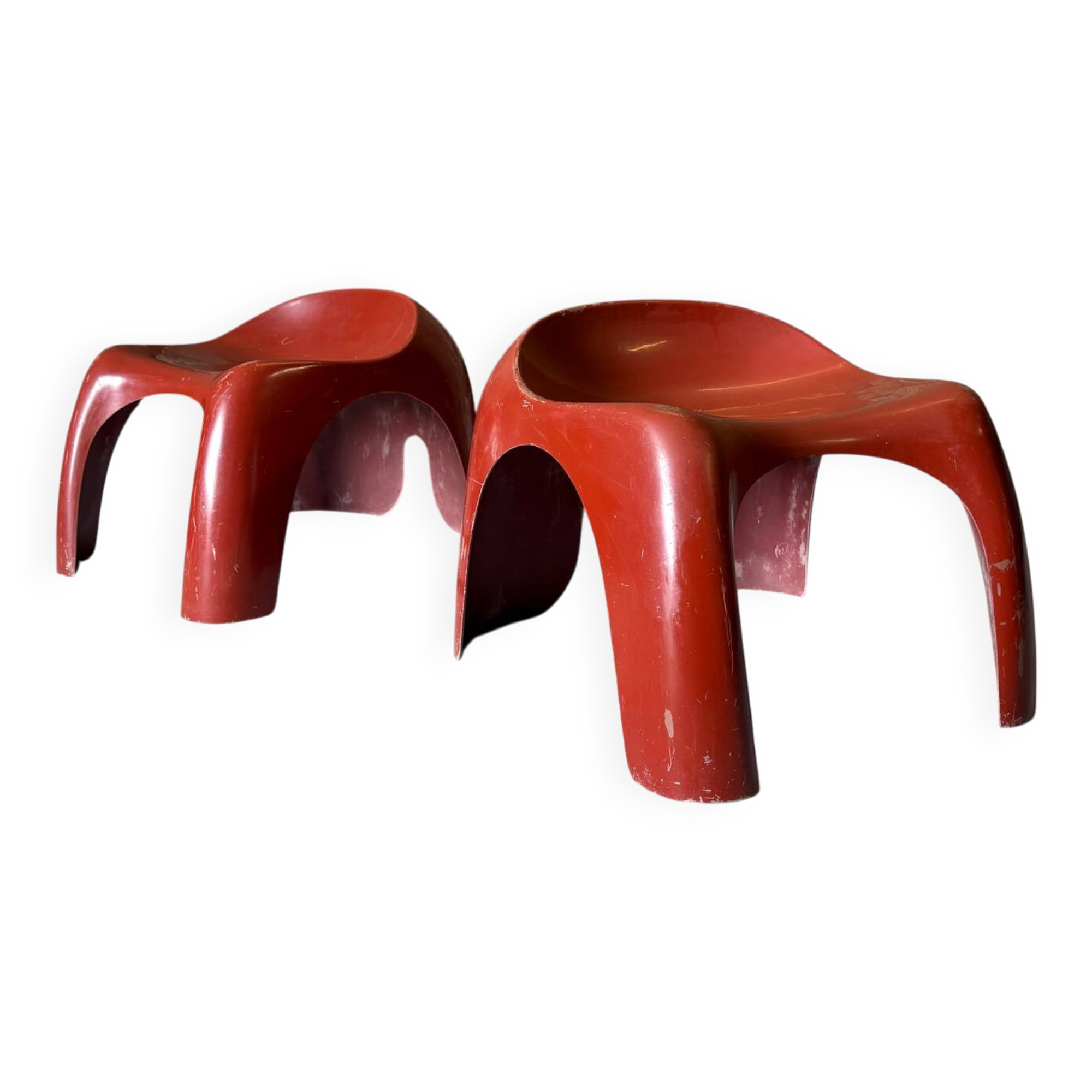 EFEBO stool pair by Stacy Dukes for Artemide, 1960