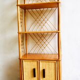 Rattan shelf